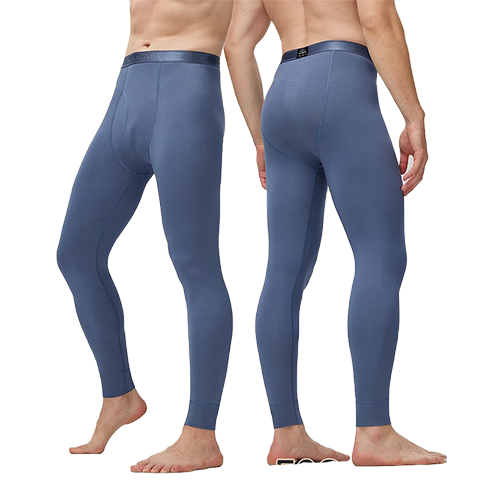 LangSha Men's Thin Modal 7A Antibacterial Thermal Underwear, Loose-Fitting Large Size High-Elastic Base Layer Long Johns