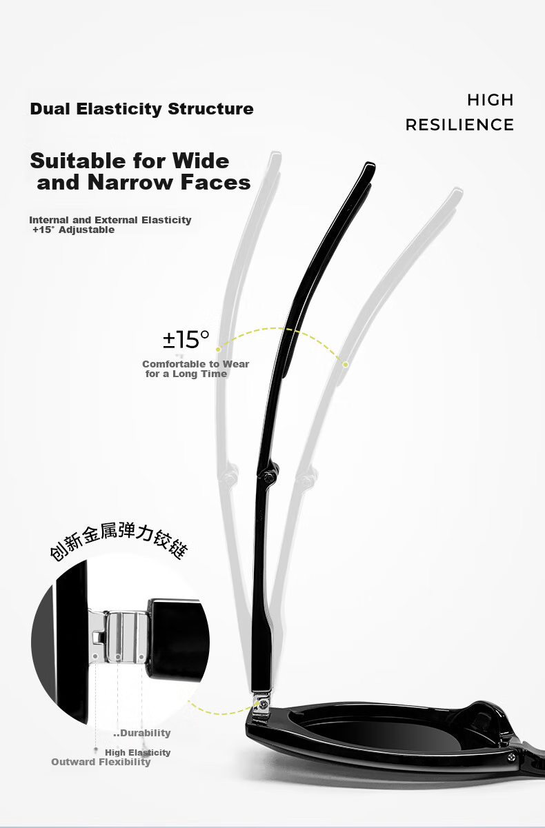 LOHO Foldable Cat Eye Sunglasses for Women, 2026 New Narrow Frame GM Polarized Sunglasses for Men, UV Protection LH09656 6