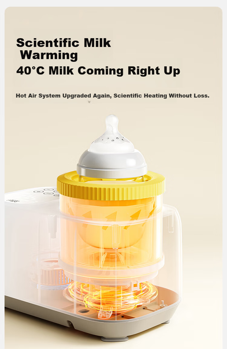 Boboduck Milk Warmer And Shaker All-In Baby Bottle Warmer/Shaker/Warmer/Thawing 4-In Milk Warmer 6277 11