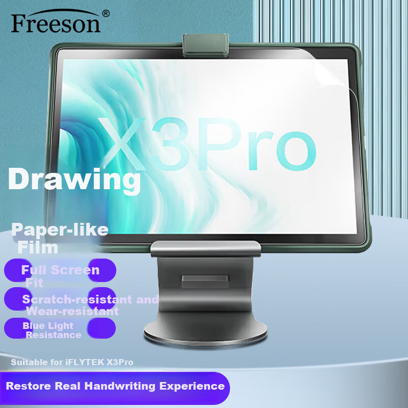 Freeson Compatible with Keda Xunfei X3 Pro Learning Device Screen Protector for X2 Pro Tablet, 10.5-Inch Anti-Blue Light Protective Film, Scratch-Resistant Drawing Writing Continuous Touch Paper Film