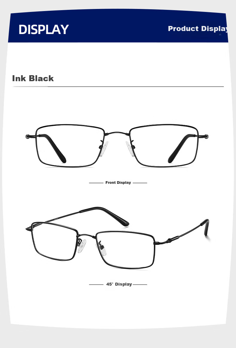 HLA Ultra-Light Reading Glasses for Men, High-Definition Anti-Blue Light Reading Glasses for Women with Memory High-Elastic Frame, Moyun Black, 200 Degrees 11