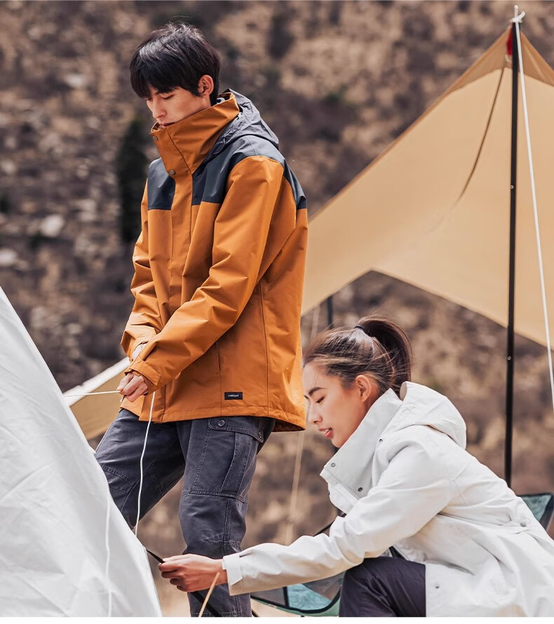 DECATHLON Waterproof Detachable Three-In Jacket, Outdoor Warm Mountaineering Coat, Men's Style 4001678 13