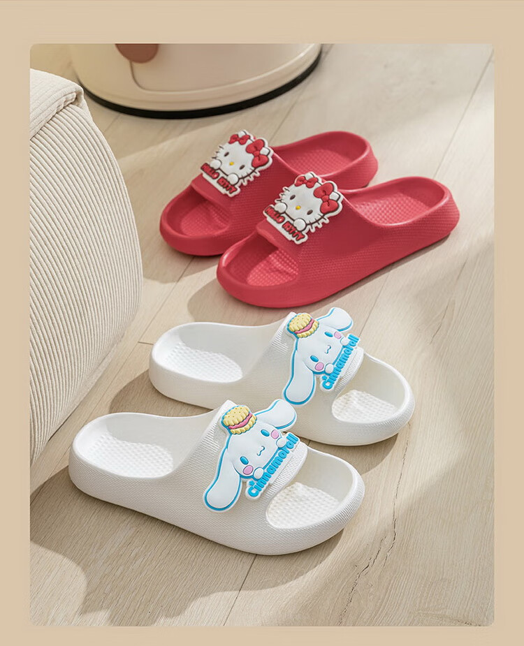 Hello Kitty Children's Summer Indoor Non-Slip Girls' Slippers Parent-Child Style 252639FH Size 38 4