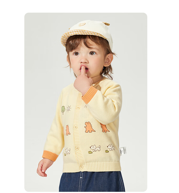 Balabala Kids Sweater Knitwear 2025 New Spring Boys Cardigan Cute [Mall Same Style] 200125103101 8