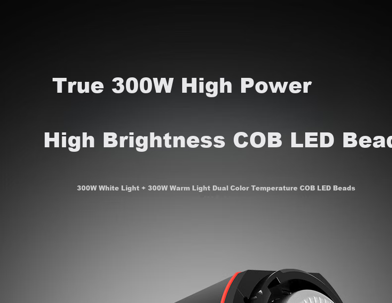 Hakutatz LG-300W Live Streaming Photography Fill Light, 300W Professional Live Streaming Light, Soft Ball COB Studio Equipment Dedicated Live Room Full Set Spherical Lighting Sun Lamp 2