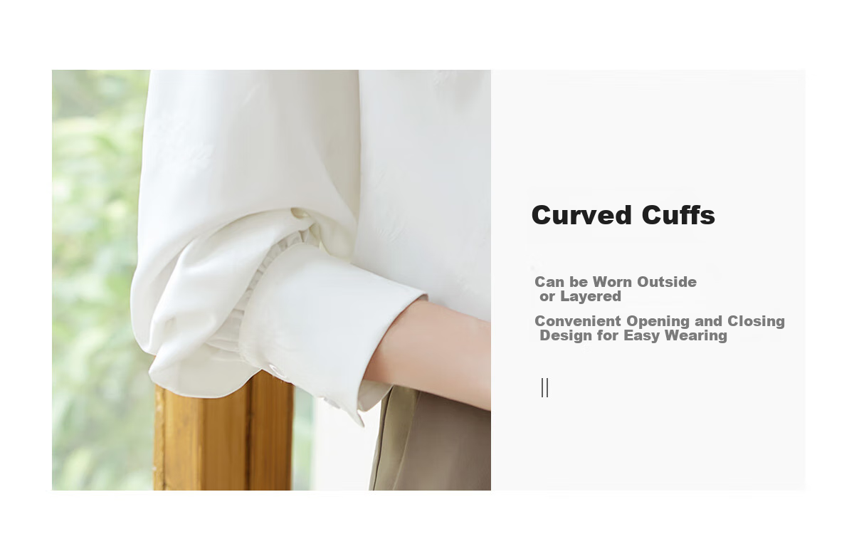 Chushen Spring And Autumn Long-Sleeve Shirt for Women, Textured Pattern Design, New Chinese-Style Elegant Office Blouse Top S143C2045 6