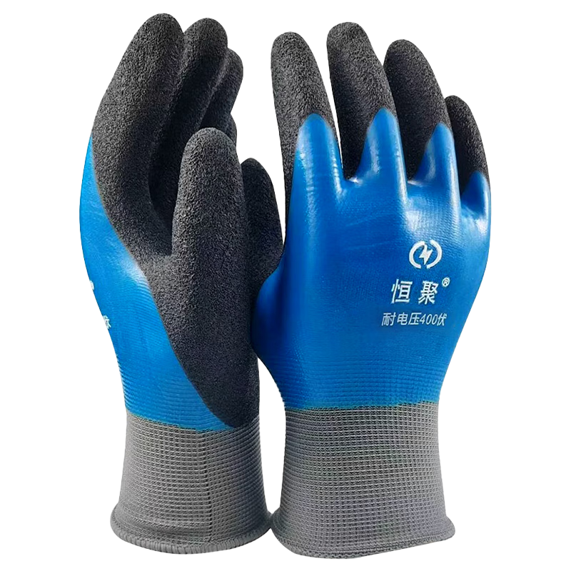 Hengju Insulated Gloves, Double-Sided Electrician's Special Low-Voltage Anti-Electric Professional Touch-Proof 400V High-Voltage Live Work