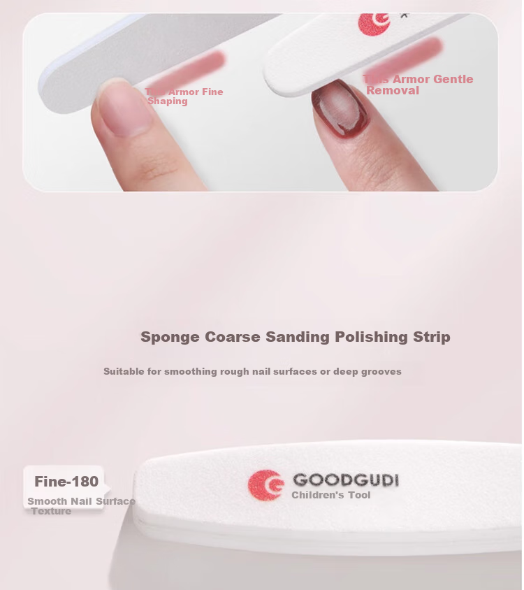 Goood 3 Double-Sided Nail File Sanding Strips for Manicure, Professional Nail Salon Polishing And Filing Tool Set 21