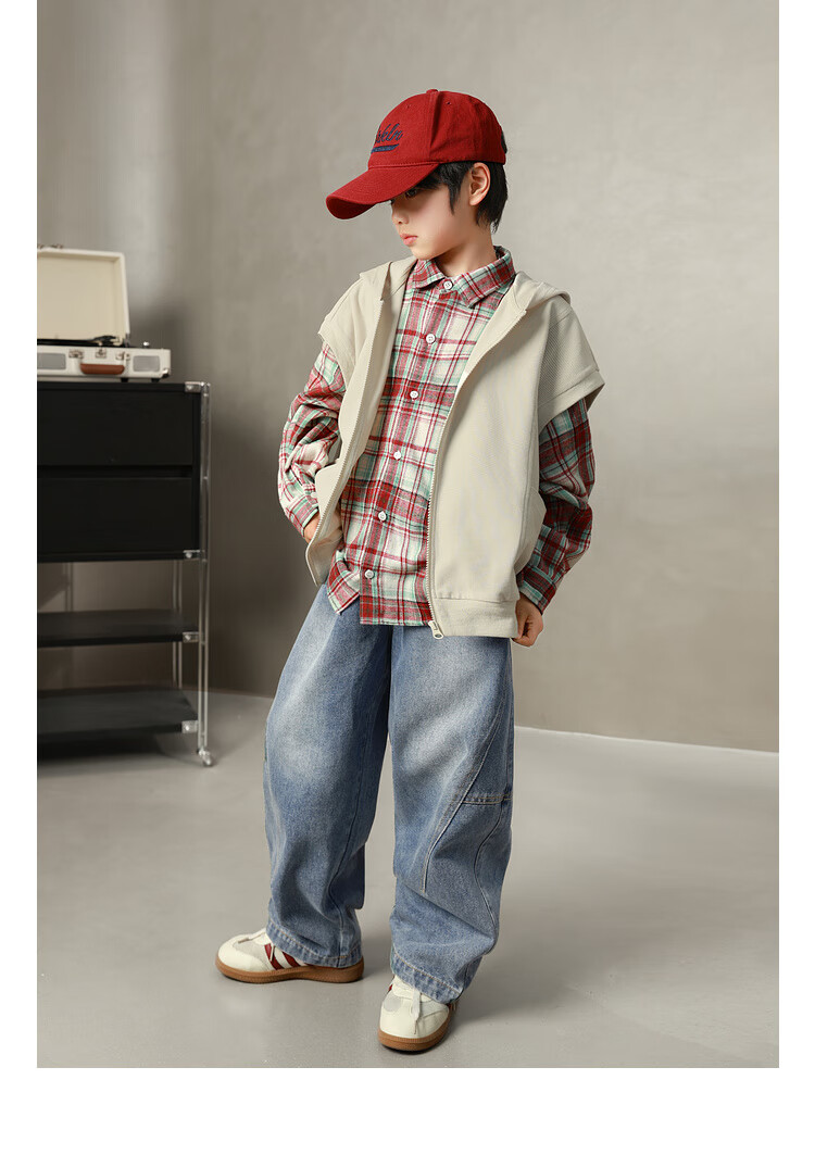 LUSON Chen Da Zhu Boys' Shirt, Spring And Autumn 2025 New Style, Boys' Casual Jacket, Children's Lightweight Early Autumn Shirt, New Year's Outfit 21