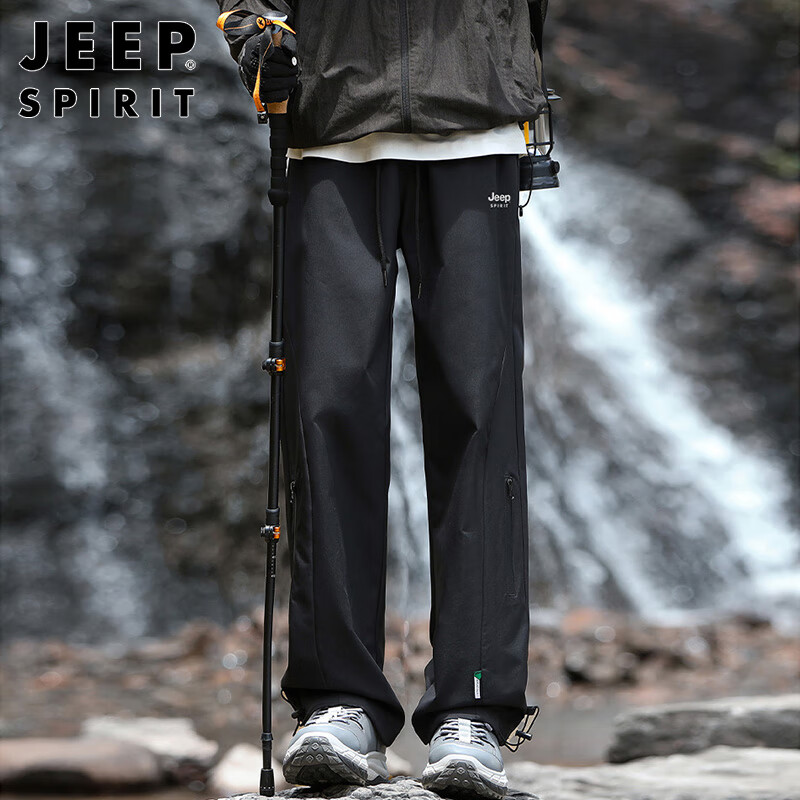 Мужские брюки JEEP SPIRIT, тактические, карго, повседневные, свободные, прямые, трендовые