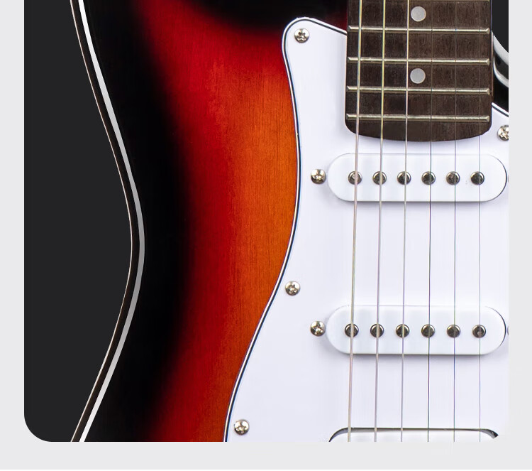 MOSEN MS-SS60BK Electric Guitar, ST Model with Tremolo Bar, Single-Coil Beginner Entry-Level Electric Guitar, Elegant Black 16