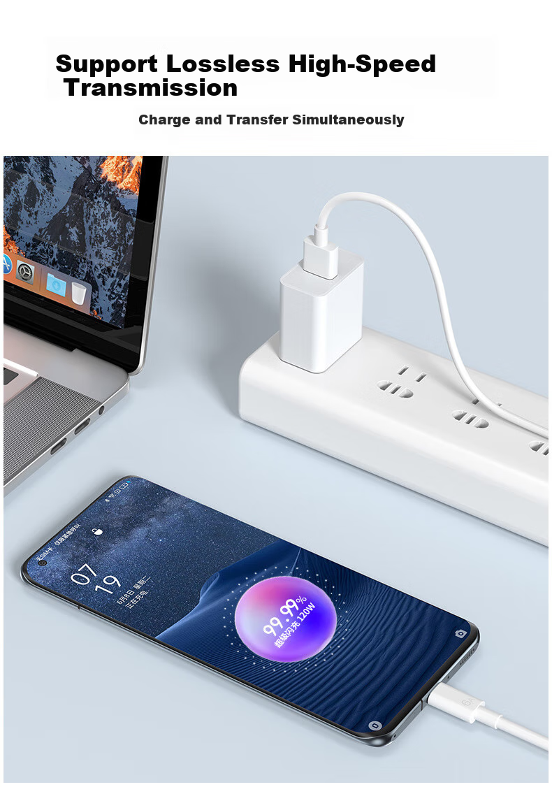 Trendsetter Compatible with Realme Data Cable, 120W 80W Charging Cable, Fast Charging for GT7 Pro/GT6/Neo8/7/SE/6/13 Pro+ Phones, Type-C Flash Charging Cable 6