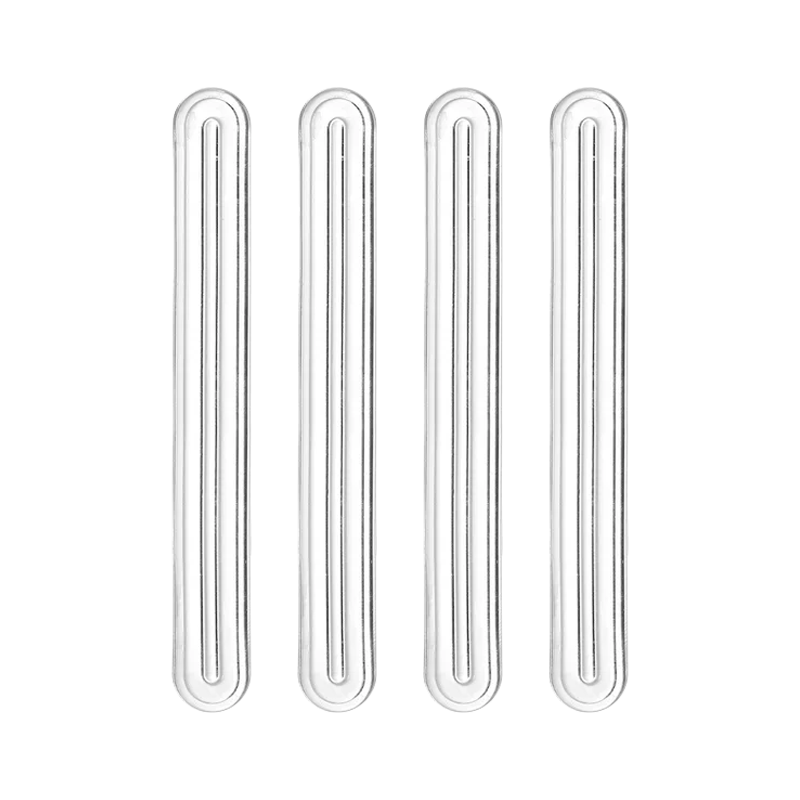 Modouyu Anti-Collision Strips, Thickened Soft Silicone Anti-Collision Stickers, 4 Pieces, Transparent, for Refrigerator Doors, Cabinet Doors, Table Corners, Door Handles, Anti-Bump Protection Stickers