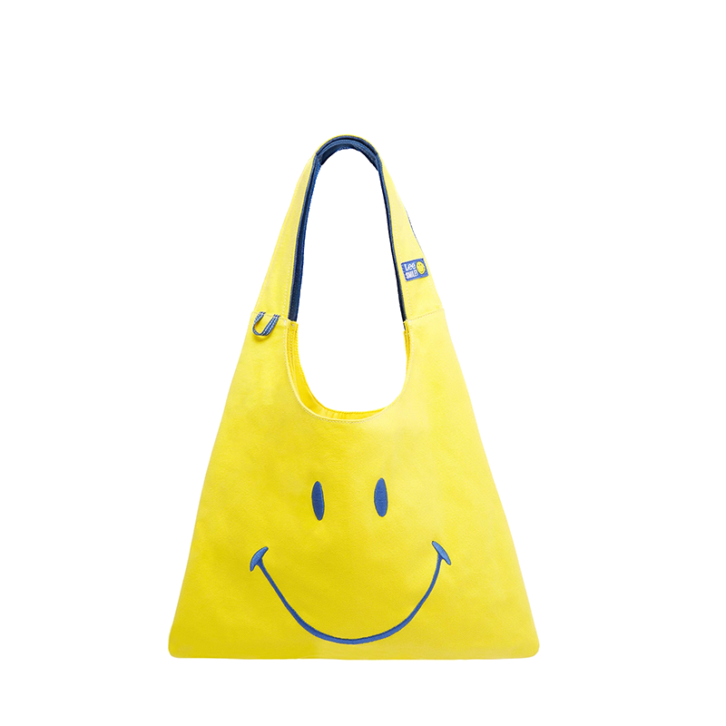 Lee Collaboration Smiley Face Women's Bag, Creative Tote Bag, Handbag, Large Capacity Shoulder Bag, Birthday Gift