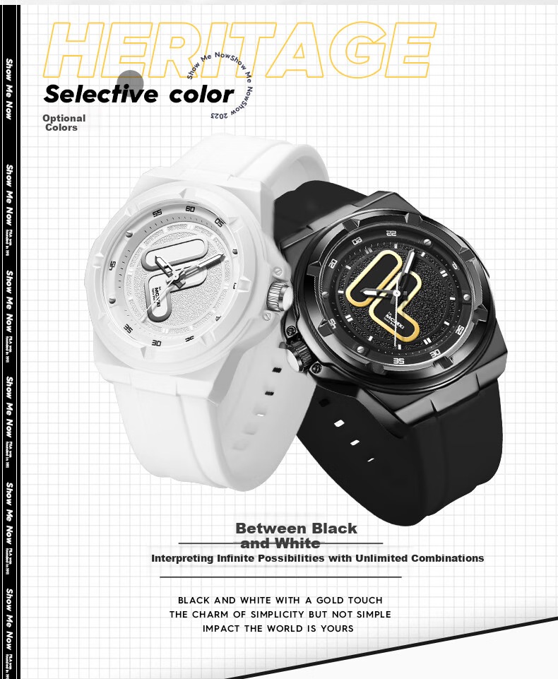 FILA Birthday Gift Watch for Women, Middle And High School Students' Exam Watch, Men's Sports Student Watch 6574-001F 3
