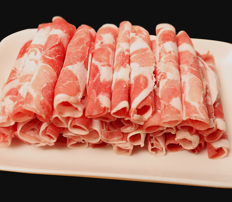 汇柒鲜 精选羔羊肉片480g/袋*2火锅食材涮羊肉卷烤肉锡林郭勒盟内蒙古