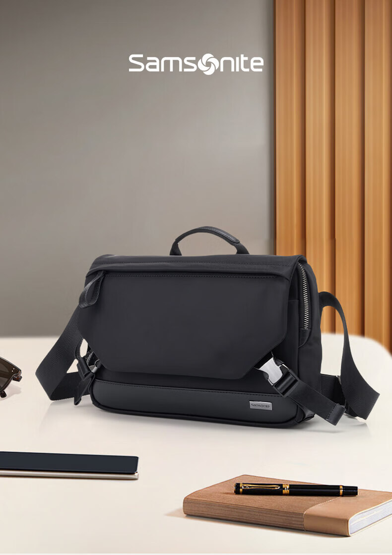 Xinxiuli Men's Shoulder Bag, Fashionable Casual Crossbody Bag, Multi-Compartment Shoulder And Crossbody Backpack for Men, TO0 Black 1