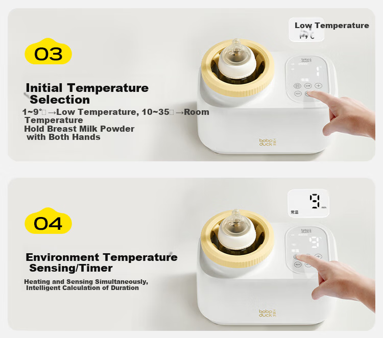 Boboduck Milk Warmer And Shaker All-In Baby Bottle Warmer/Shaker/Warmer/Thawing 4-In Milk Warmer 6277 6