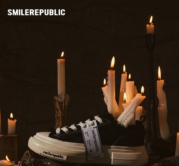 Smilerepublic [Xu Yiyang's Choice] 70S Classic Black/white Low-Top Canvas Shoes, Black, Size 38 1