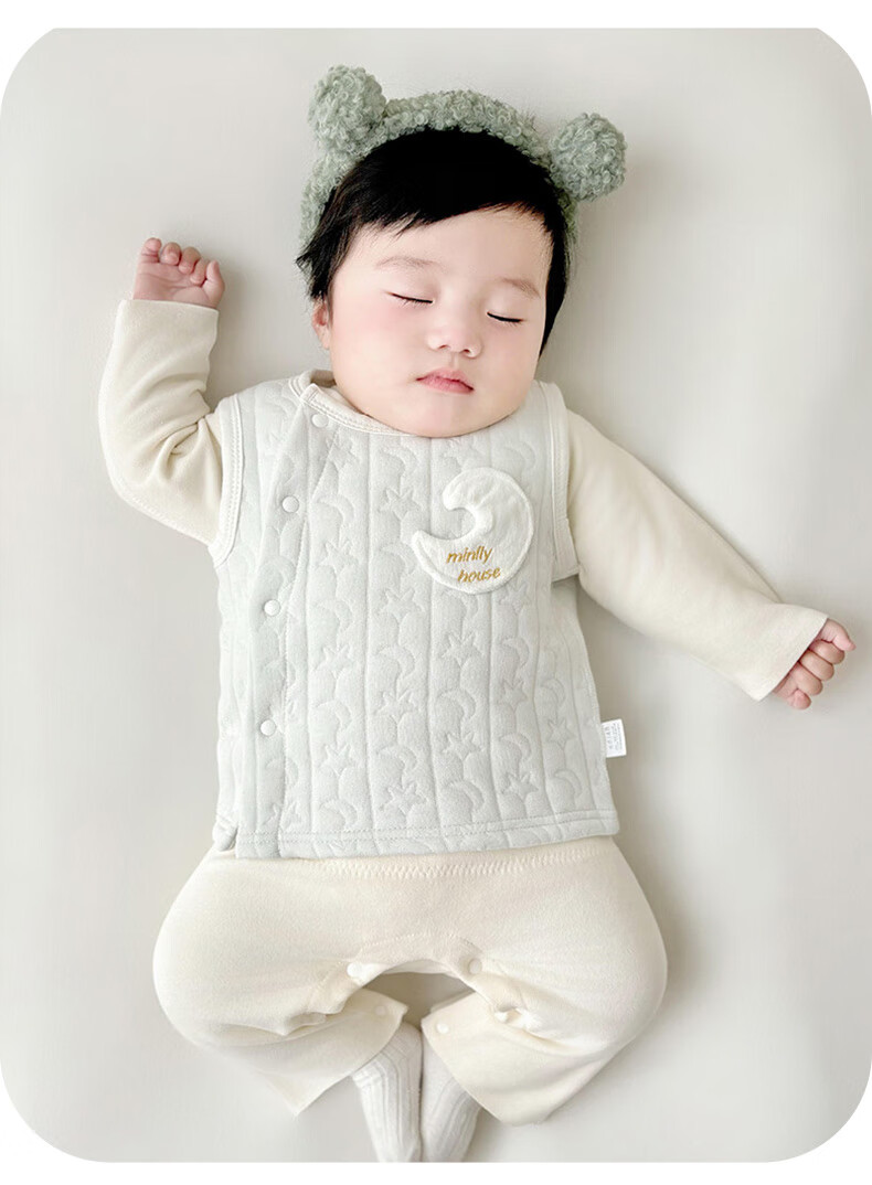 Youqi Baby Vest Spring Autumn Winter Outerwear Warm Cotton Boys Toddler Quilted Newborn Sleeveless Jacket 2