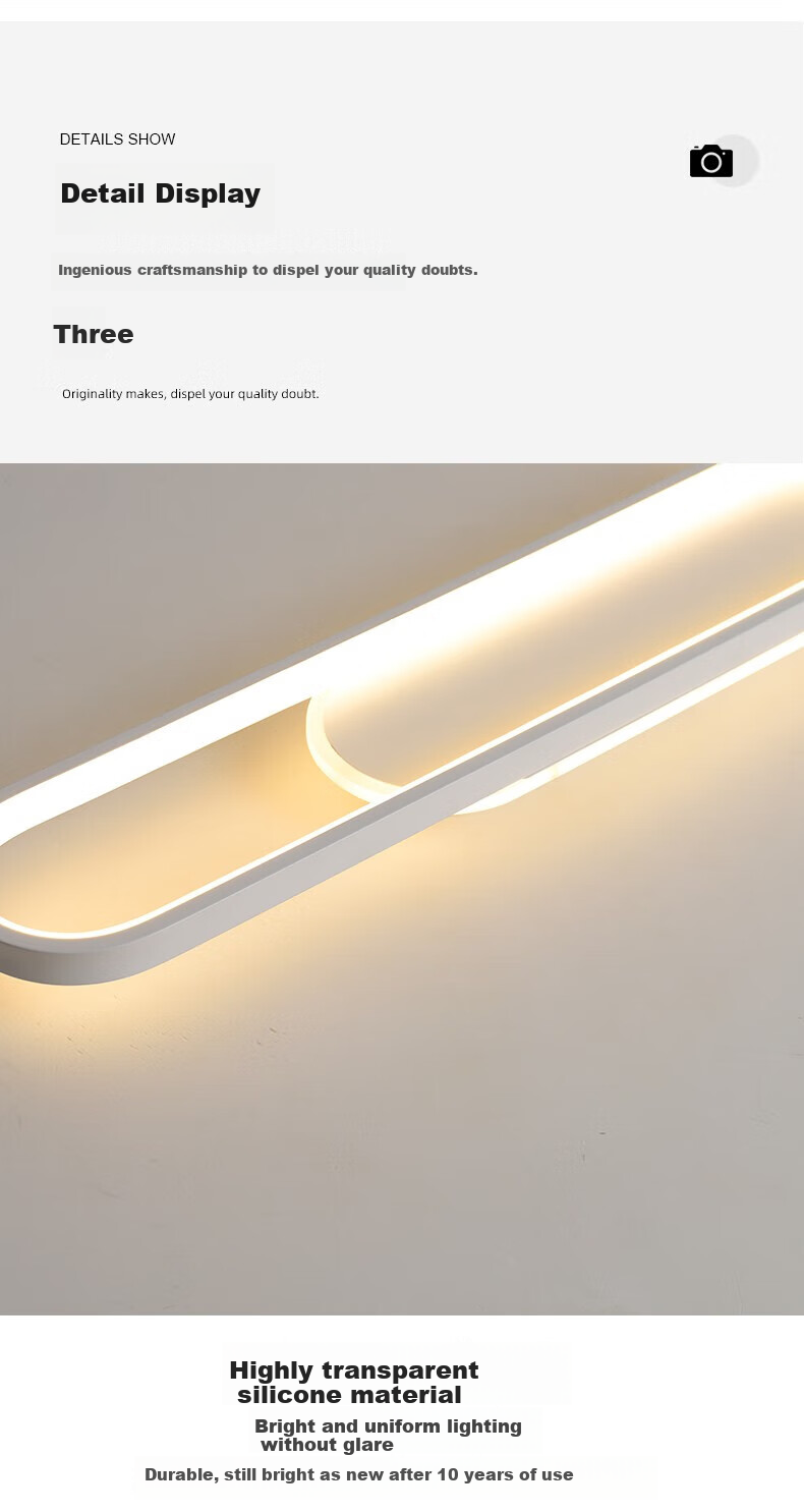 Dengling Full-Spectrum Corridor Light, High-CRI Strip Light for Hallway, LED Balcony Entrance Ceiling Light Fixture 12