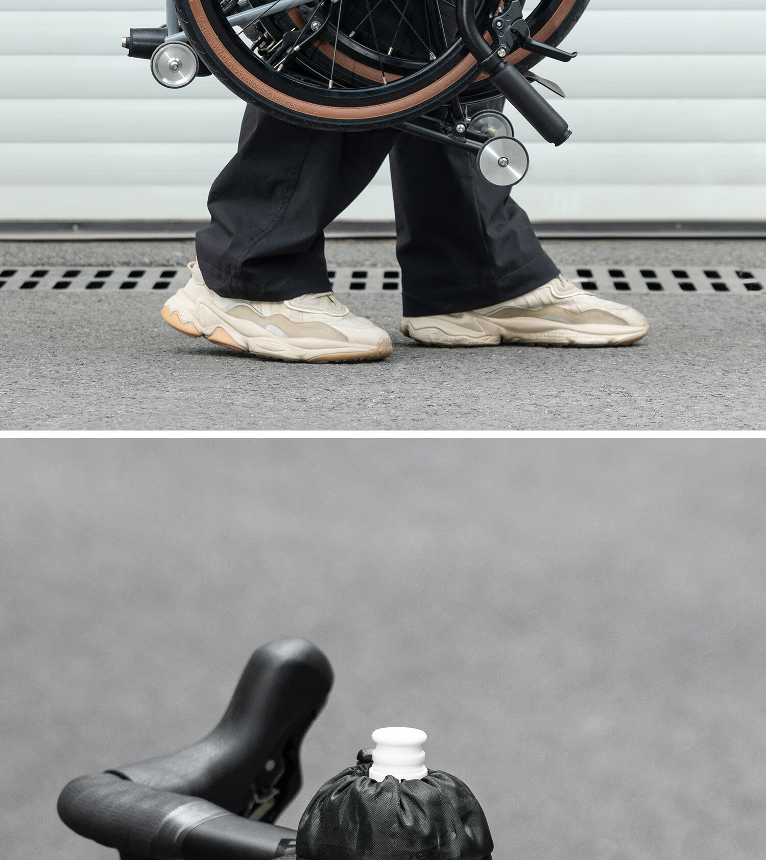 ROCKBROS Bicycle Bottle Bag Road Folding Bike Handlebar Bag Tail Bag Front Top Tube Bag Brick Red 10