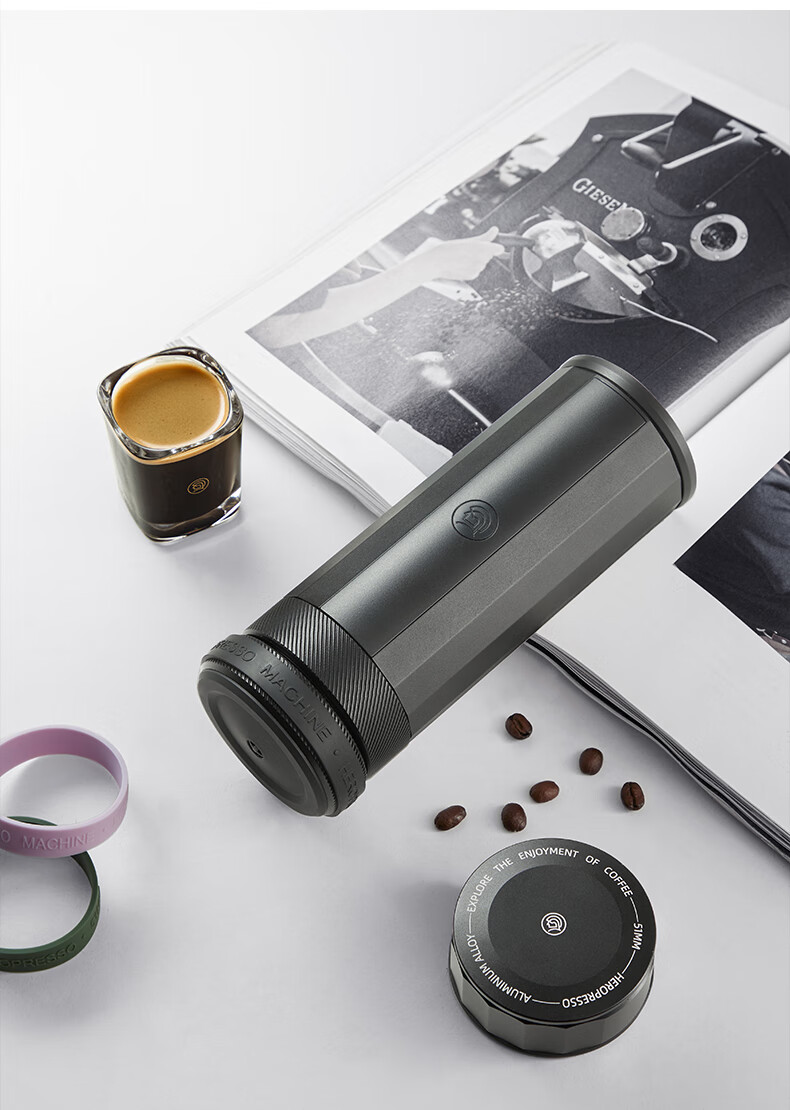 Hero Yicui Professional Edition Portable Espresso Coffee Machine Grinder Set for Outdoor Travel 15