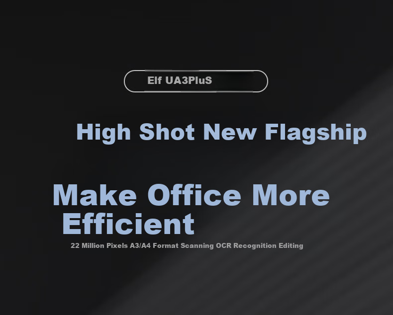 CZUR Elf UA3Plus High-Speed Camera, 22 Million High-Definition Pixels, A3 Book Scanner, Curved to Flat Automatic Continuous High-Speed Office Use, Compatible with Domestic/Apple/win Systems 1