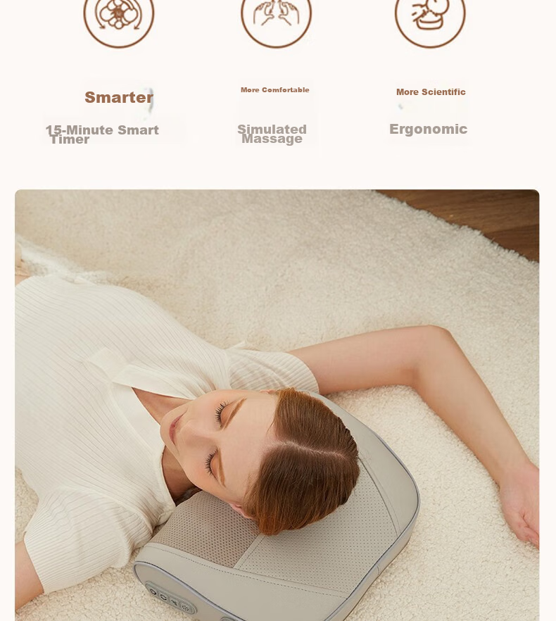 WayourCare Neck Massager Pillow for Cervical Spine, Shoulder, Back And Whole Body Heat Therapy Pad Gift Box for Girlfriend, Elderly, Mid-Autumn Festival Birthday Present 12