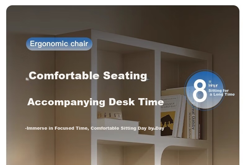 Quanpinwu Computer Chair, Conference Office Chair, Home Student Study Chair, Dormitory Chair with Backrest, Bow-Shaped Chair, Ergonomic Chair 1