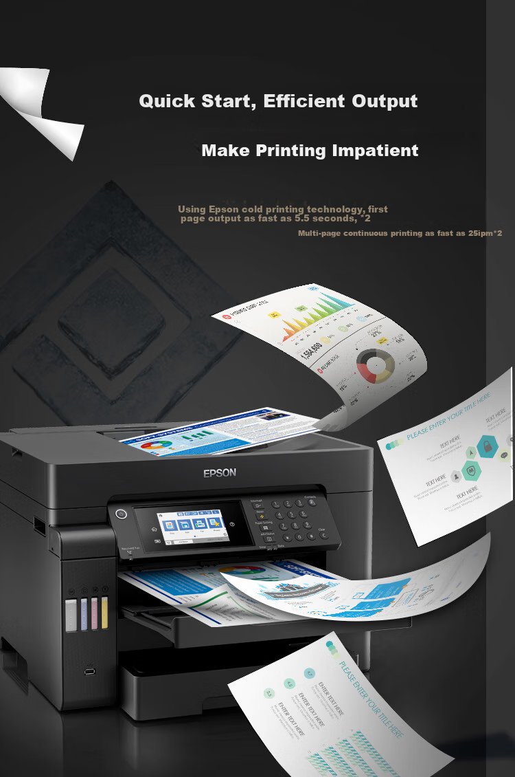 Epson L15158 A3+ Color Ink Tank Digital Multifunction Machine Wired/wireless WIFI (Print, Copy, Scan, Fax) 2