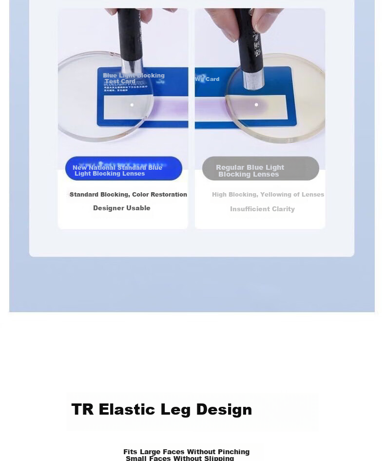 Boshide Blue Light Blocking Glasses, Non-Prescription Lenses, Fashionable Large Frame to Make Face Look Smaller, Bare-Faced Beauty Essential for Women And Men, Black Frame, Glossy Black 9
