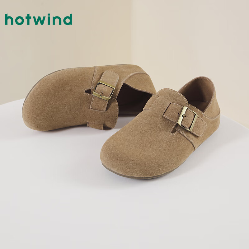 Hotwind Mall Matching Women's Shoes, Commuter Birkenstock Shoes, Spring New Style Versatile Slip-On Lazy Shoes for Women, Soft-Soled Slippers