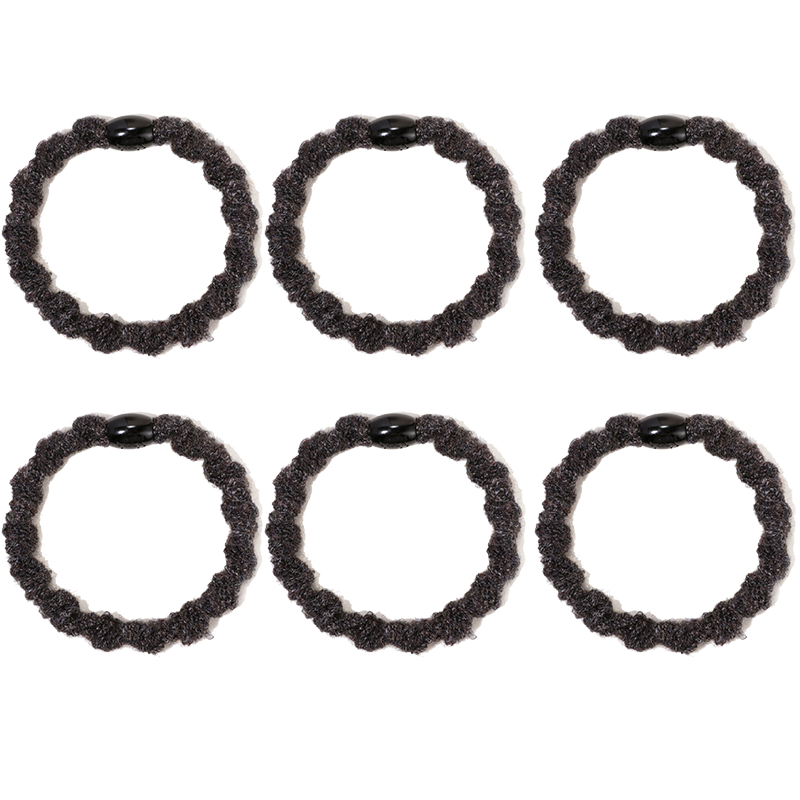 She'sShe's Versatile Practical Thick Elastic Hair Ties for Bun Hairstyle 6-Pack Birthday Gift