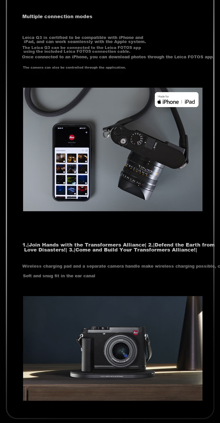 Leica [Gift Battery] Q3 43 Camera Battery Kit, Q Series Full-Frame Portable Digital Camera/mirrorless Camera, 19084+19531 7
