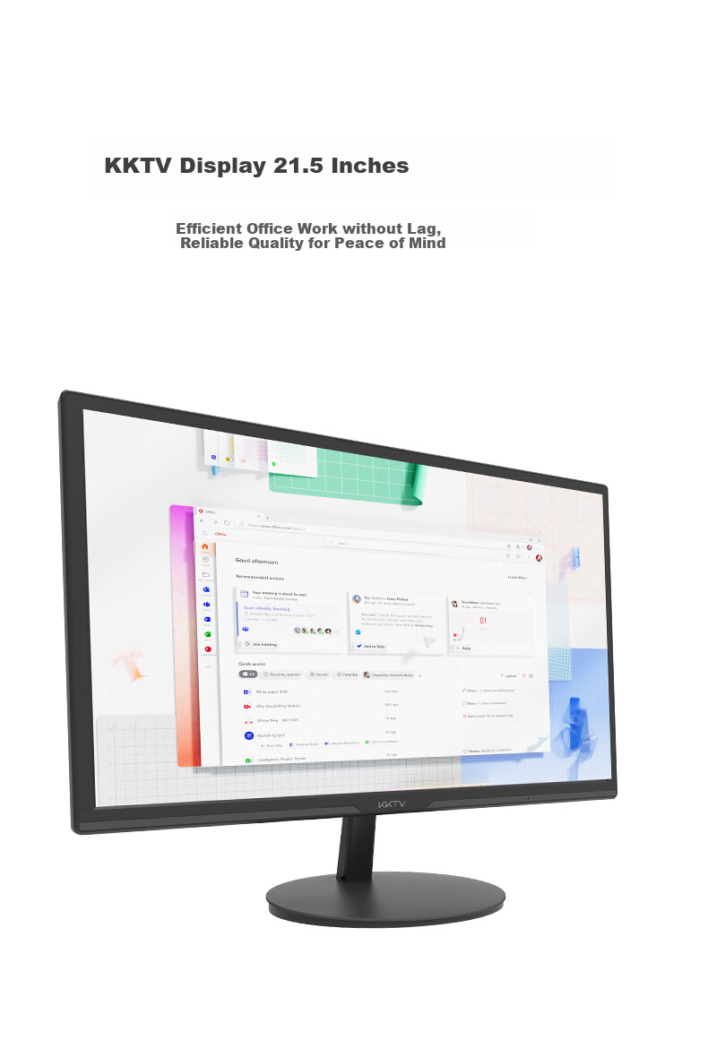 KKTV 27-Inch Monitor, High Definition 1080P, Slim Micro-Bezel, Low Blue Light Eye-Friendly, Professional Office 27-Inch Computer Display Screen K27ZH 1