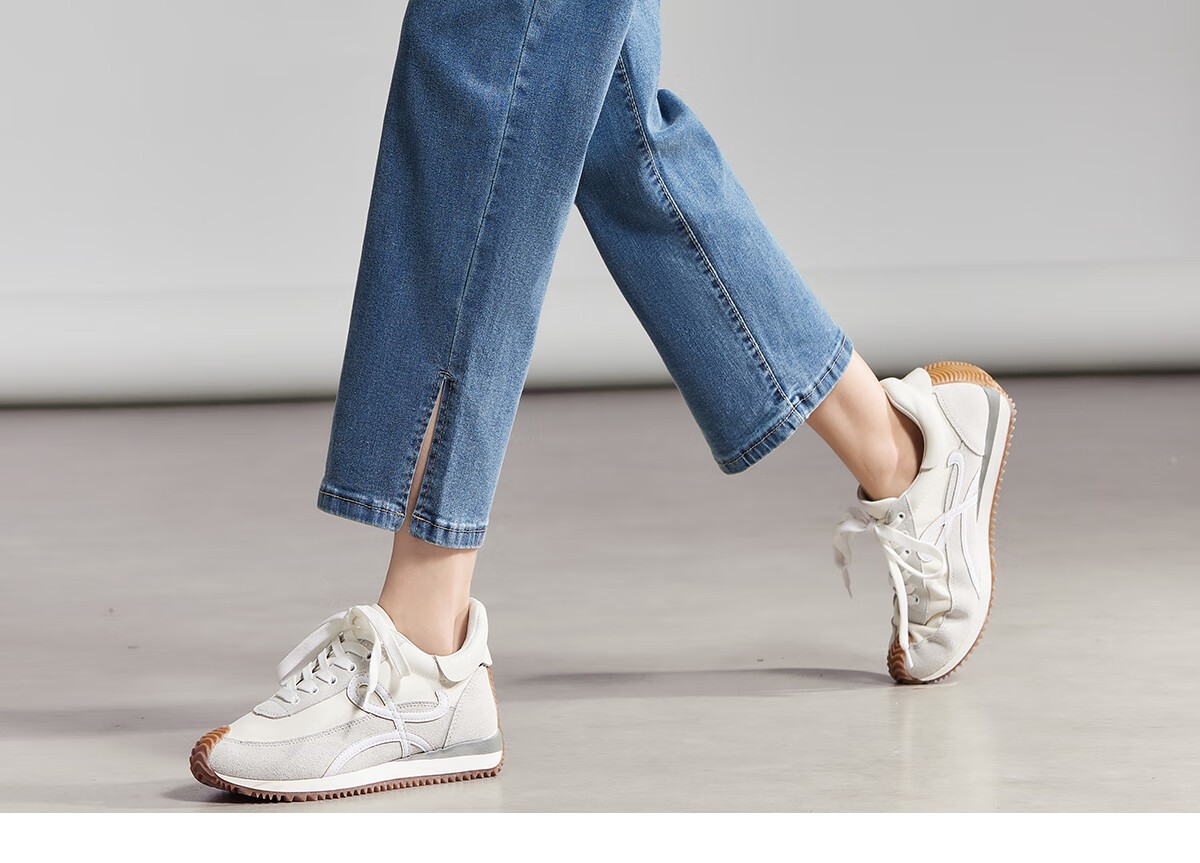 PinCai Women's Cropped Jeans, Petite Size, Solid Color, Slim Fit, High-Waisted, Stretchy, Side Slit, Straight-Leg Casual Pants P12KN1978 40