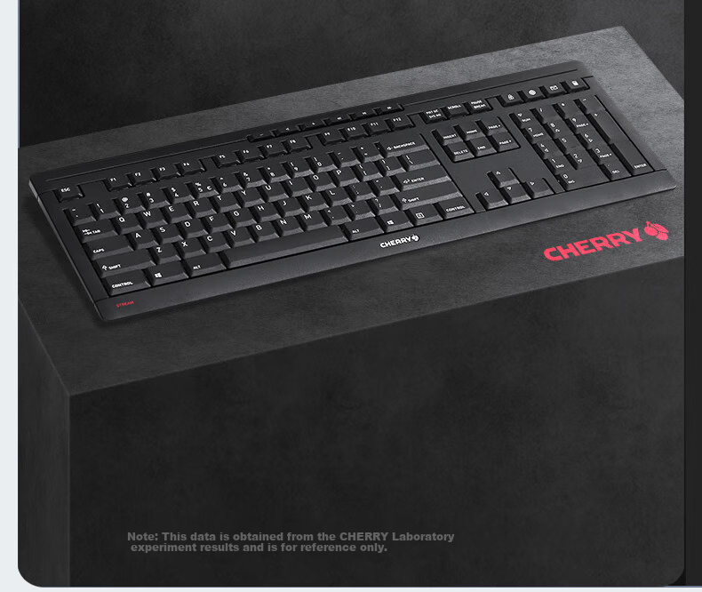 CHERRY STREAM TKL 87-Key Compact Portable SX Scissor-Switch Office Keyboard 80% Layout with 6 Convenient Function Keys 12