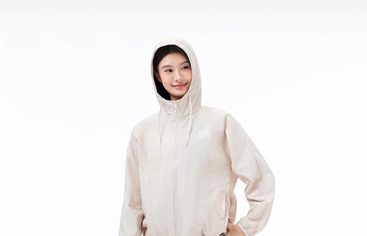 CAMEL Women's Original Yarn Sun Protection Clothing, Loose-Fitting, Lightweight, Cool-Feeling, Breathable Short Jacket, Sun Protection Garment, A25BF09092, Size L 29