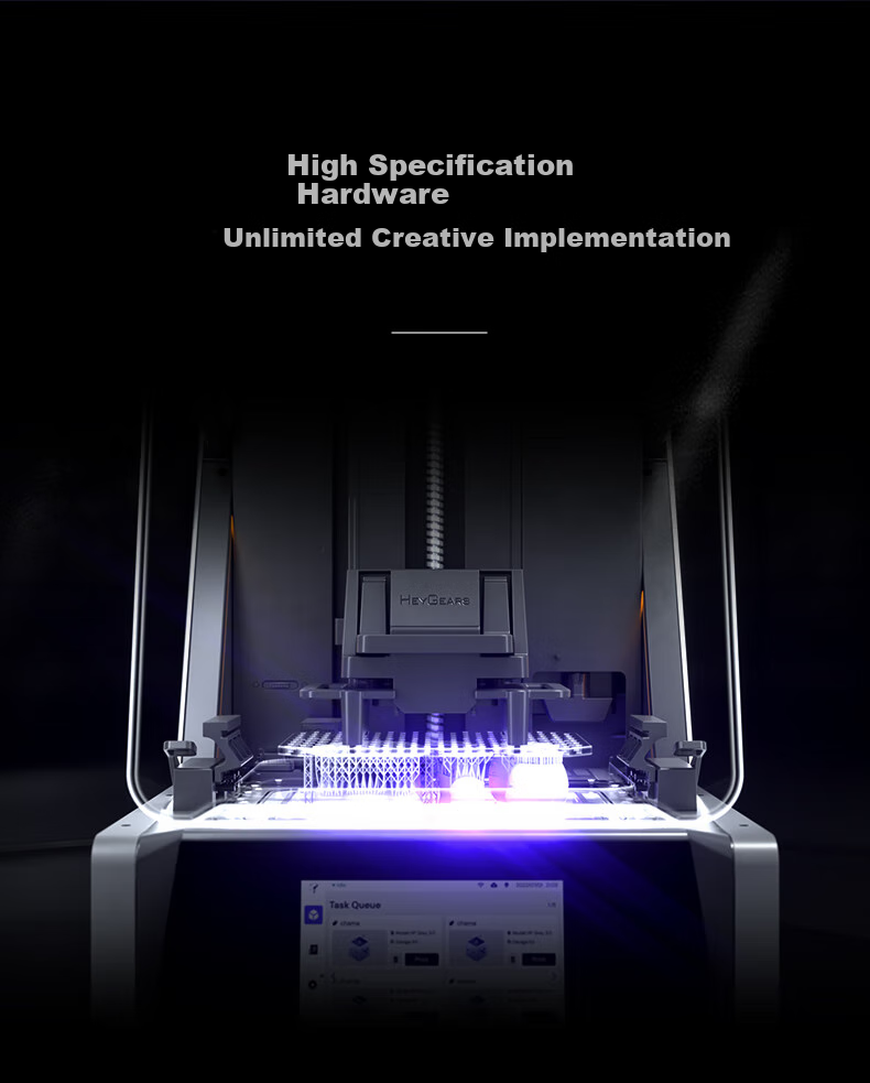 HEYGEARS Blackge Reflex Light Curing 3D Printer, Large Build Volume, Desktop Home Use, High Precision Fast 3D Printing, Consumer-Level, Action Figure Model 3