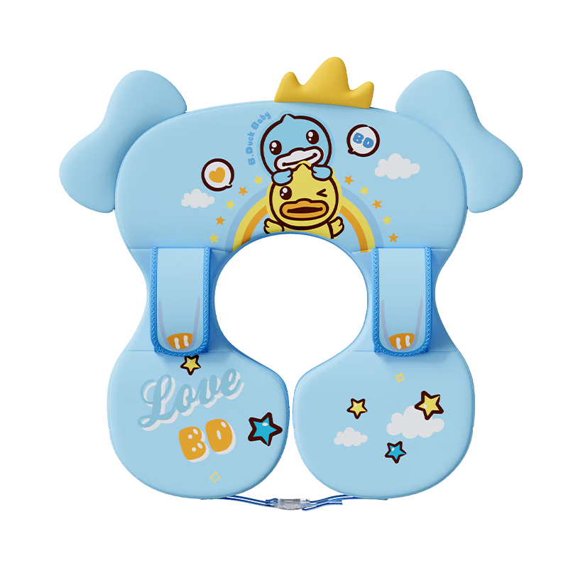 B.Duck Baby Swimming Armpit Float, Newborn Safe And Stable, Anti-Rollover, Anti-Choking, No Inflation Required Life Buoy