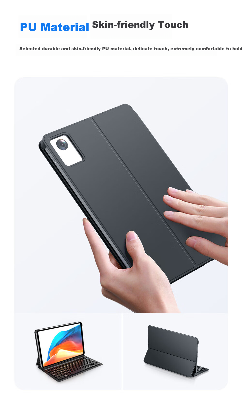 COOLSTART Keyboard Case for Lenovo Xiaoxin Pad 2024 / ZhaoYang K10 Integrated Smart Control Bluetooth Tablet Case 5