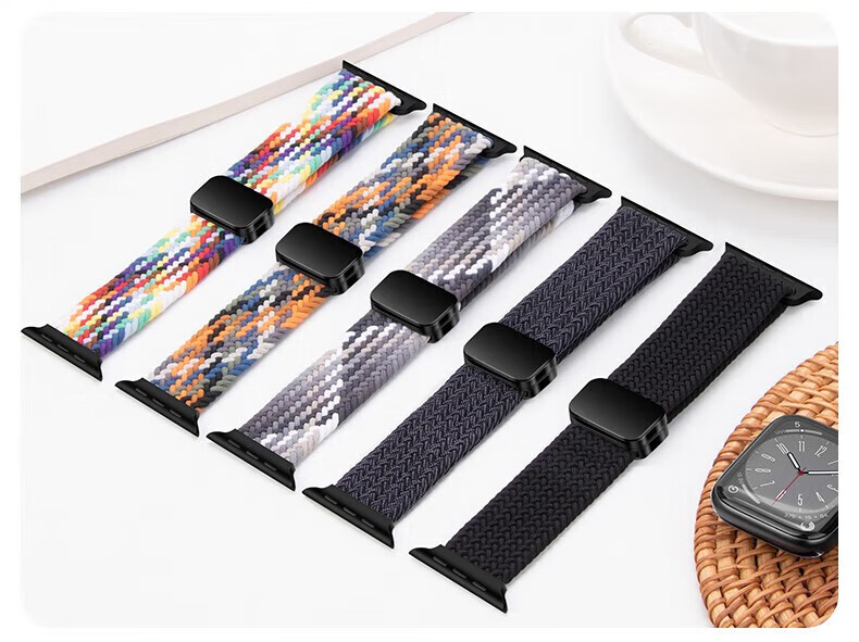 Watchbond Compatible with Apple Watch S11/S12 Band, Apple IWatch Ultra 4/3/2 Band, Braided Loop Clasp for S10/S9/8/7 Men's Style, 46/49mm Wristband 2