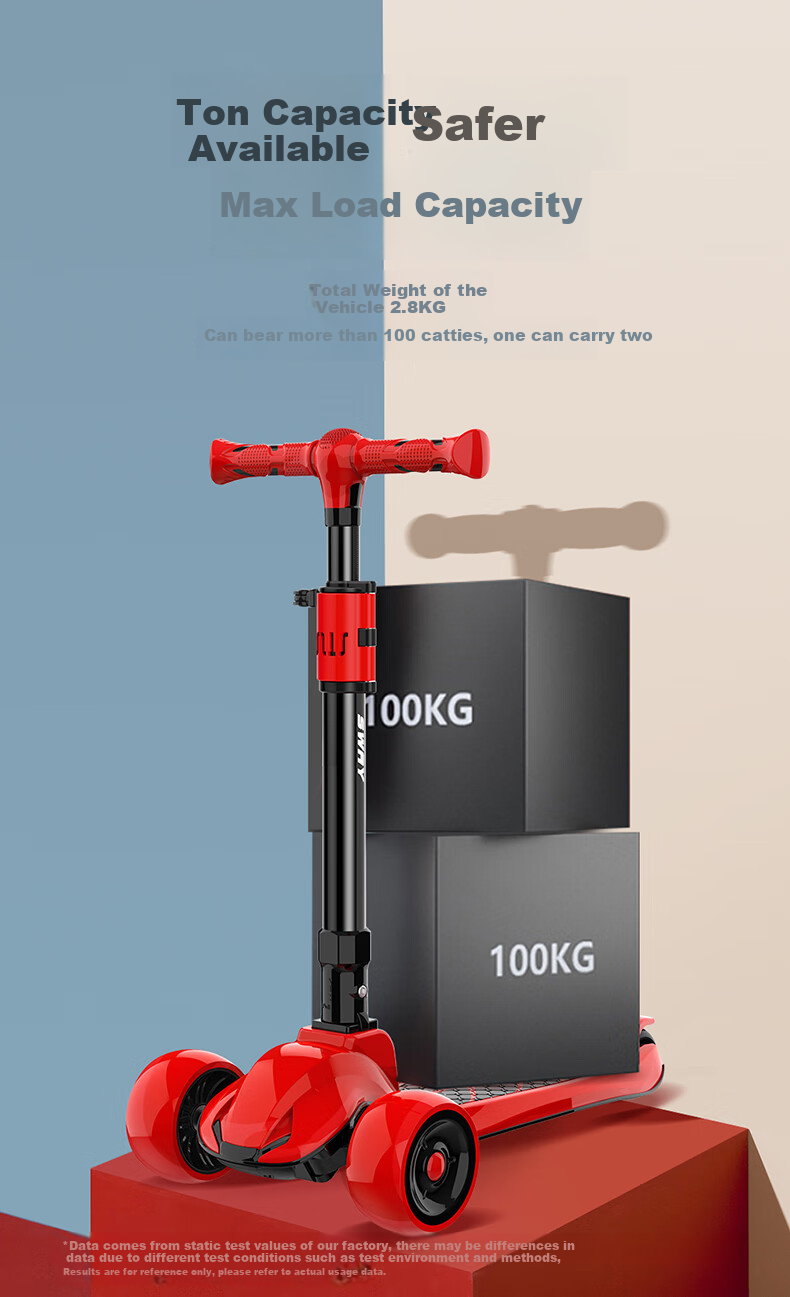SWAY Scooter for Children 2-15 Years Old, Toddler Scooter, Big Kids' Scooter for Boys And Girls, with Flashing Wheels, Foldable Children's Kick Scooter 13