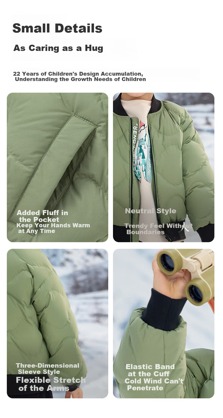 BALABALA Children's down Jacket, Boys And Girls Winter Coat, Short Style for Kids And Teens, 24107214 4