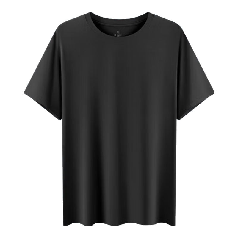 MiiOW Men's Short Sleeve T-Shirt, Lanjing Modal Ice Silk Cool Feel Round Neck, Summer Thin Casual Sports Versatile Undershirt