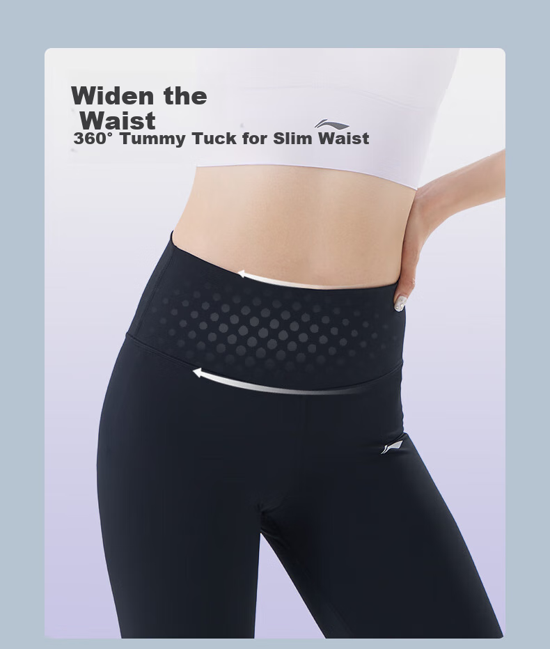 Li-Ning Yoga Outfit Set, Autumn And Winter Fitness Pilates Training Clothes, Yoga Pants, Sports Underwear, Running Vest Set, Thin Style 12