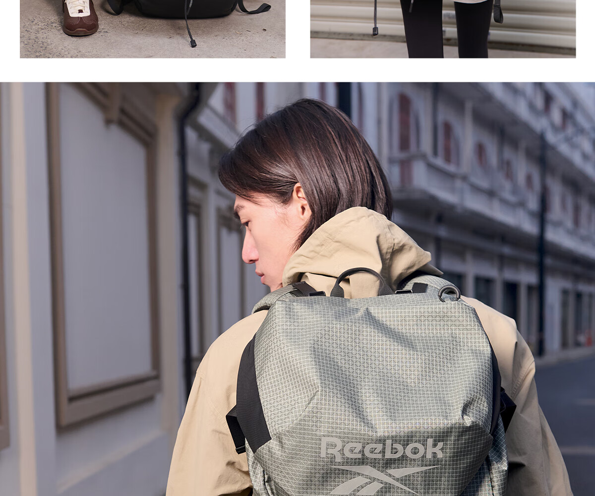 Reebok Lightweight Multifunctional Sports Backpack, Outdoor Water-Resistant And Wear-Resistant Hiking Bag, Black Extra Large Size 44