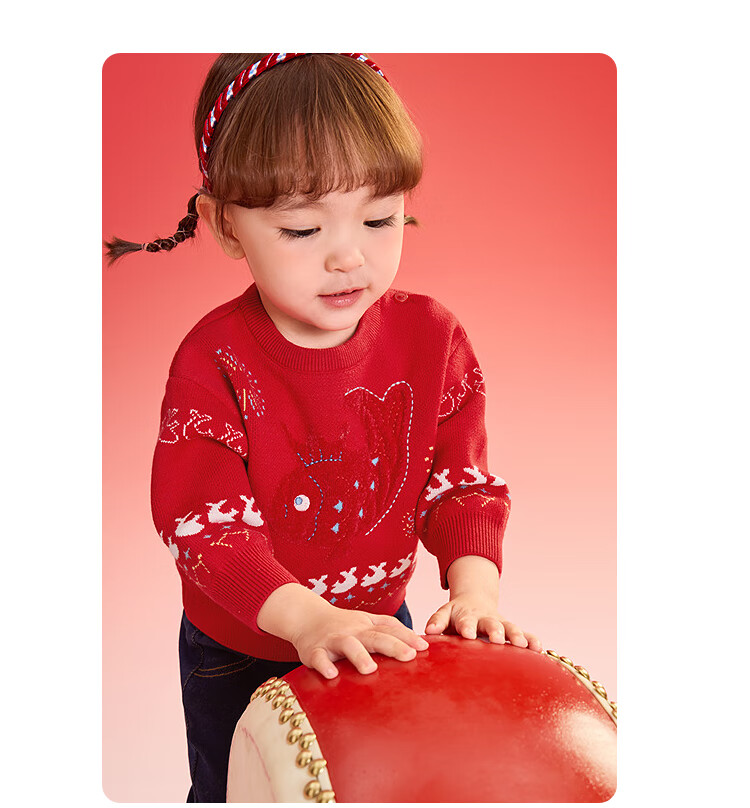 Balabala Kids Sweater Pullover Spring Baby Base Layer Cute Knitwear 9