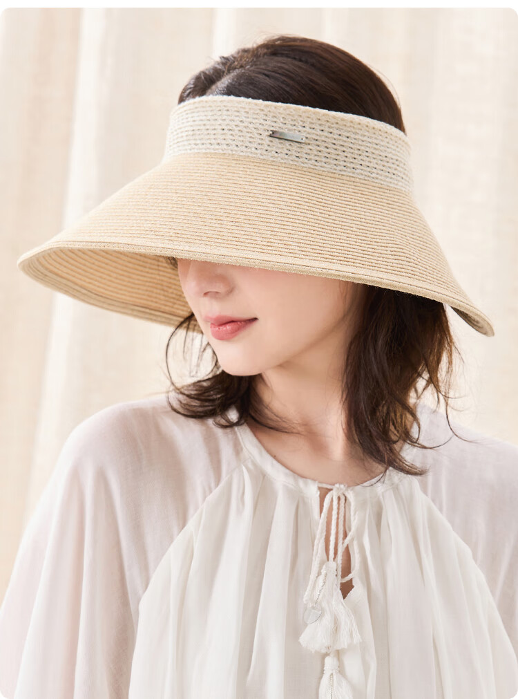 JIUMU Sun Protection Hat for Women, Sun Visor Cap, Sun Hat, Visor Hat, Straw Hat, Cool Hat, Summer Outdoor Face-Covering UV Protection Hat for Wome 13